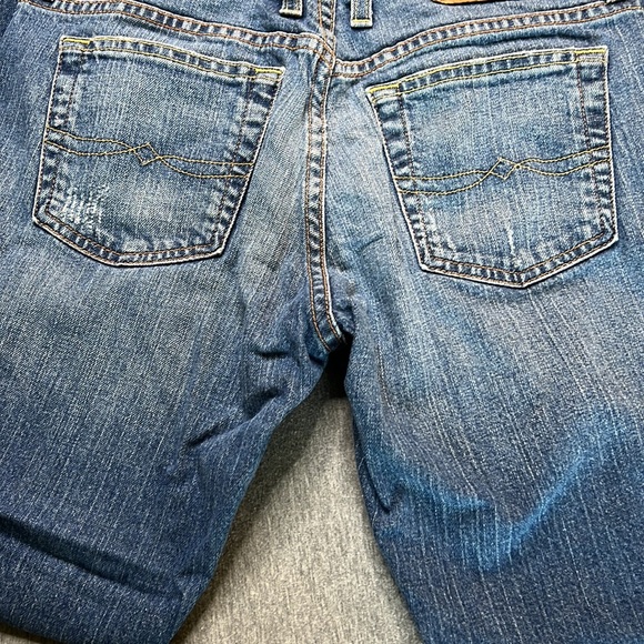 Vintage Lucky Brand Low Rise Flare Blue  Denim Jeans Sz 26” Waist Short L 29” - Picture 6 of 13